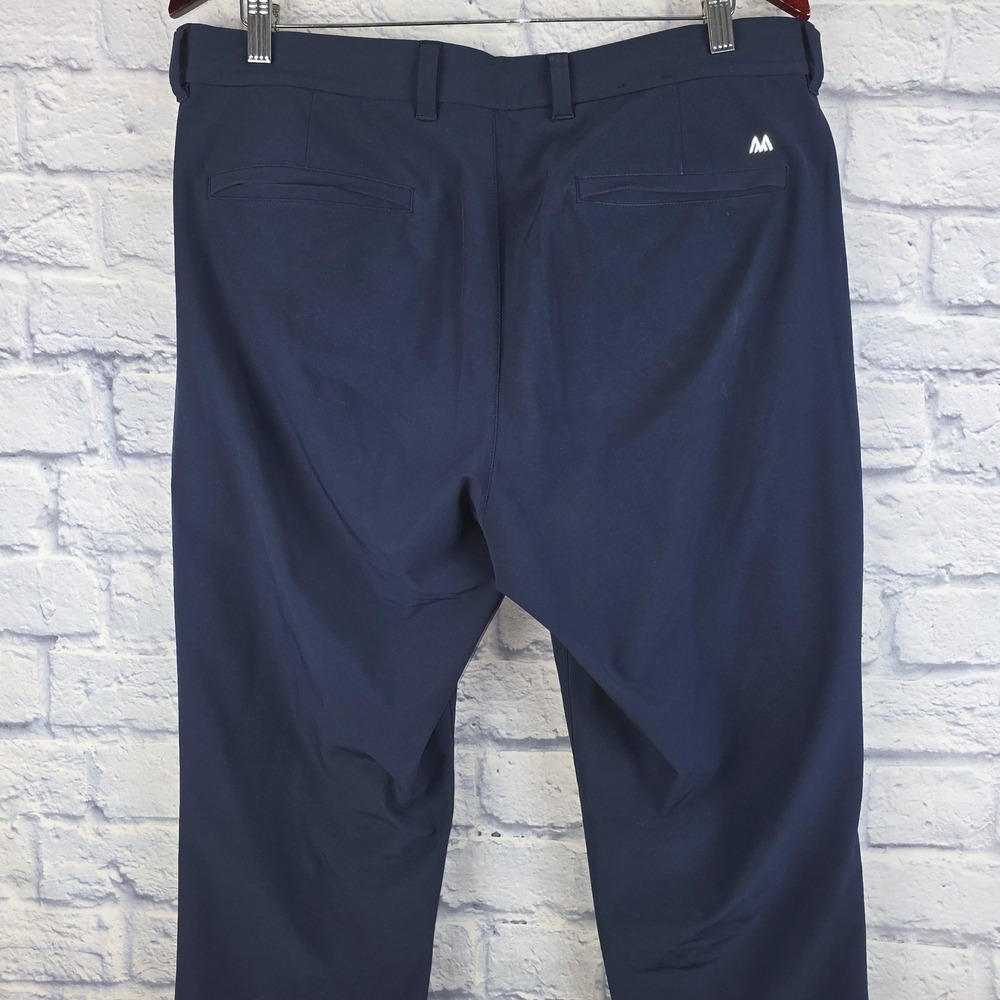 Mizzen Main Helmsman Slim Chino Pants Navy Blue Men Performance Stretch Sz 34X32 - Picture 6 of 11